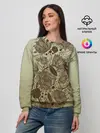 Женский свитшот / чехол дудлинг цветы