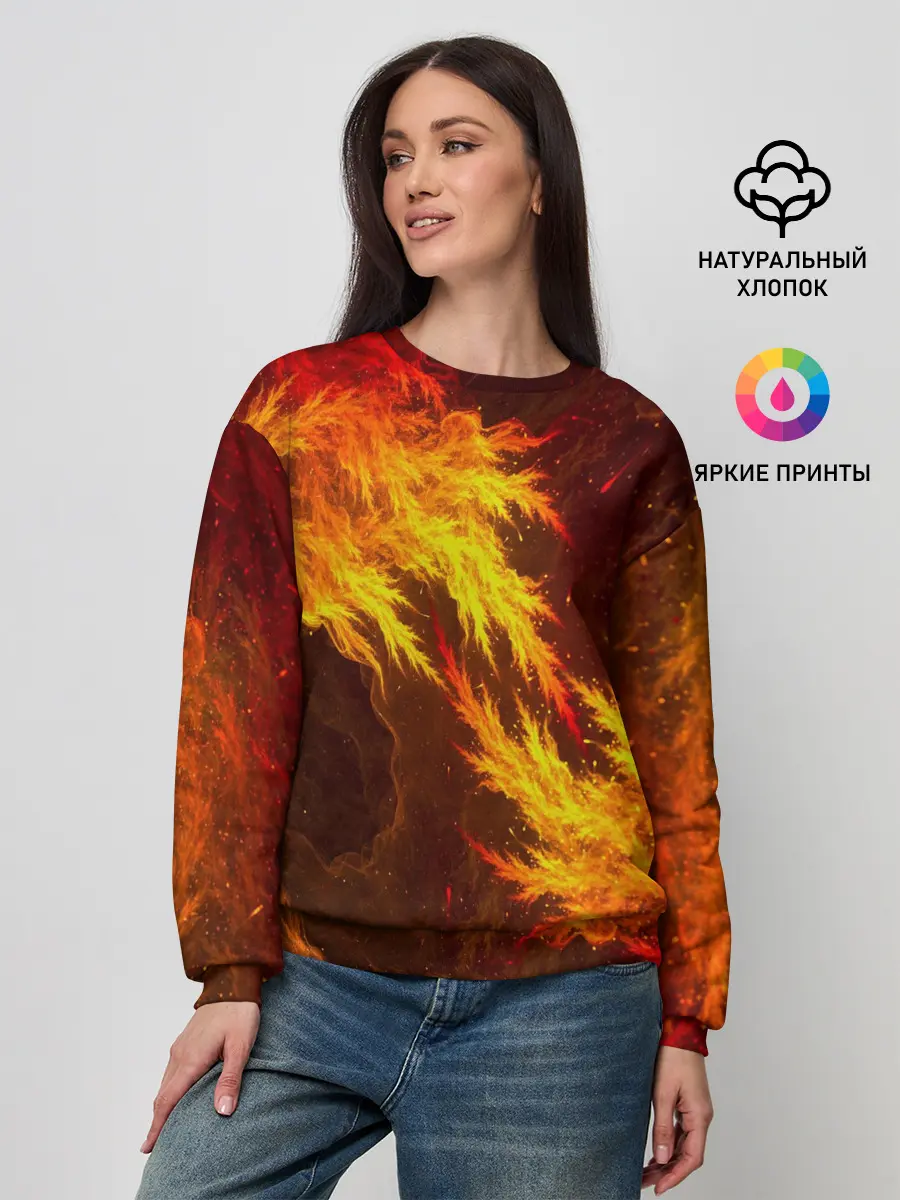Женский свитшот / Битва огней