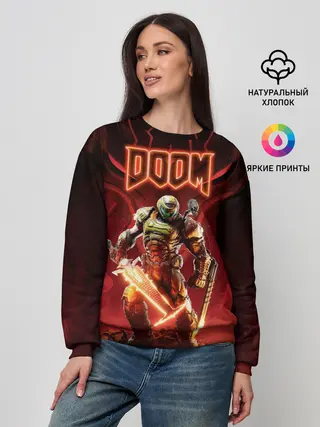 Женский свитшот / Doom | Думгай