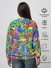 Женский свитшот / Разноцветные бабочки