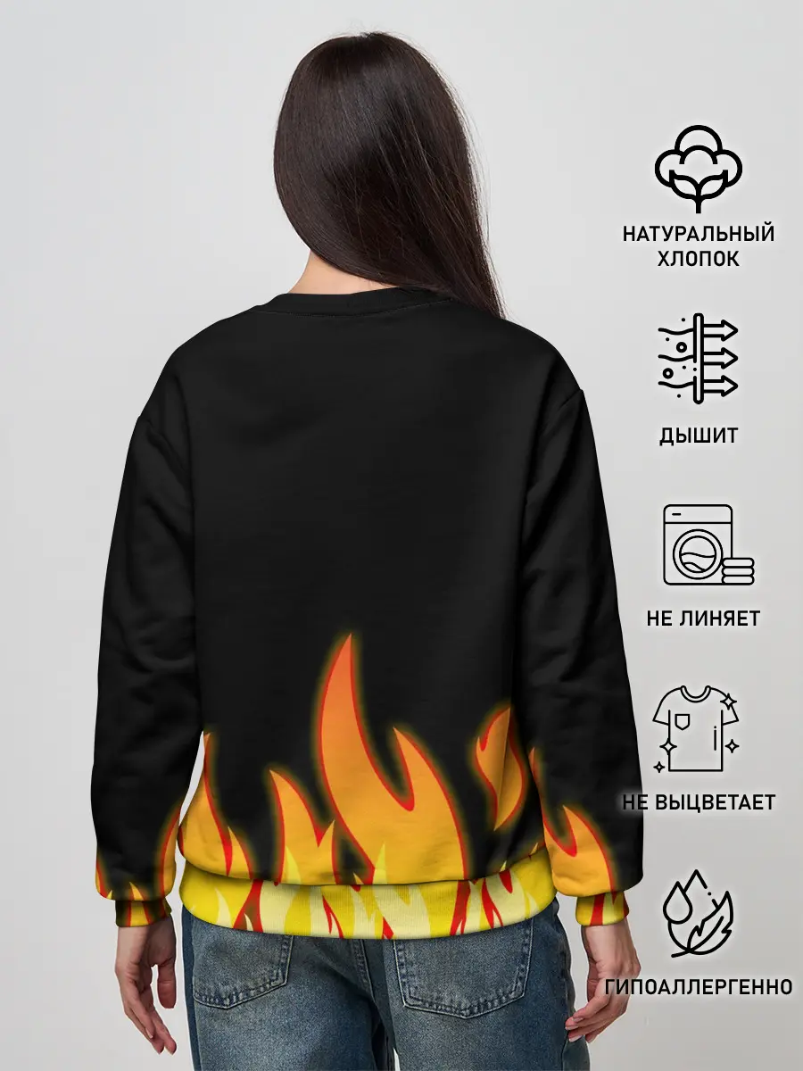 Женский свитшот / VALHEIM косплей с бородой