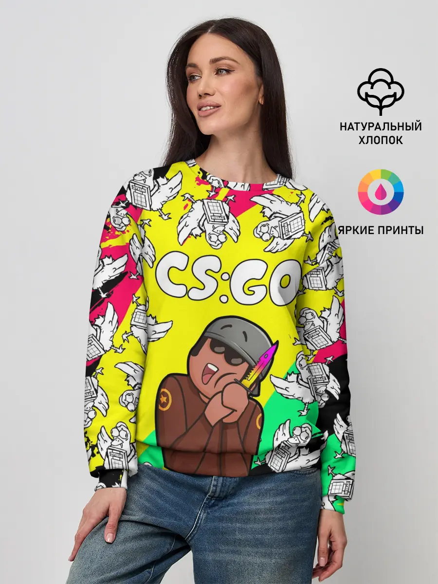 Женский свитшот / CS GO CHICKEN