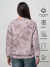 Женский свитшот / розы с пионами