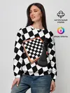 Женский свитшот / Шахматы