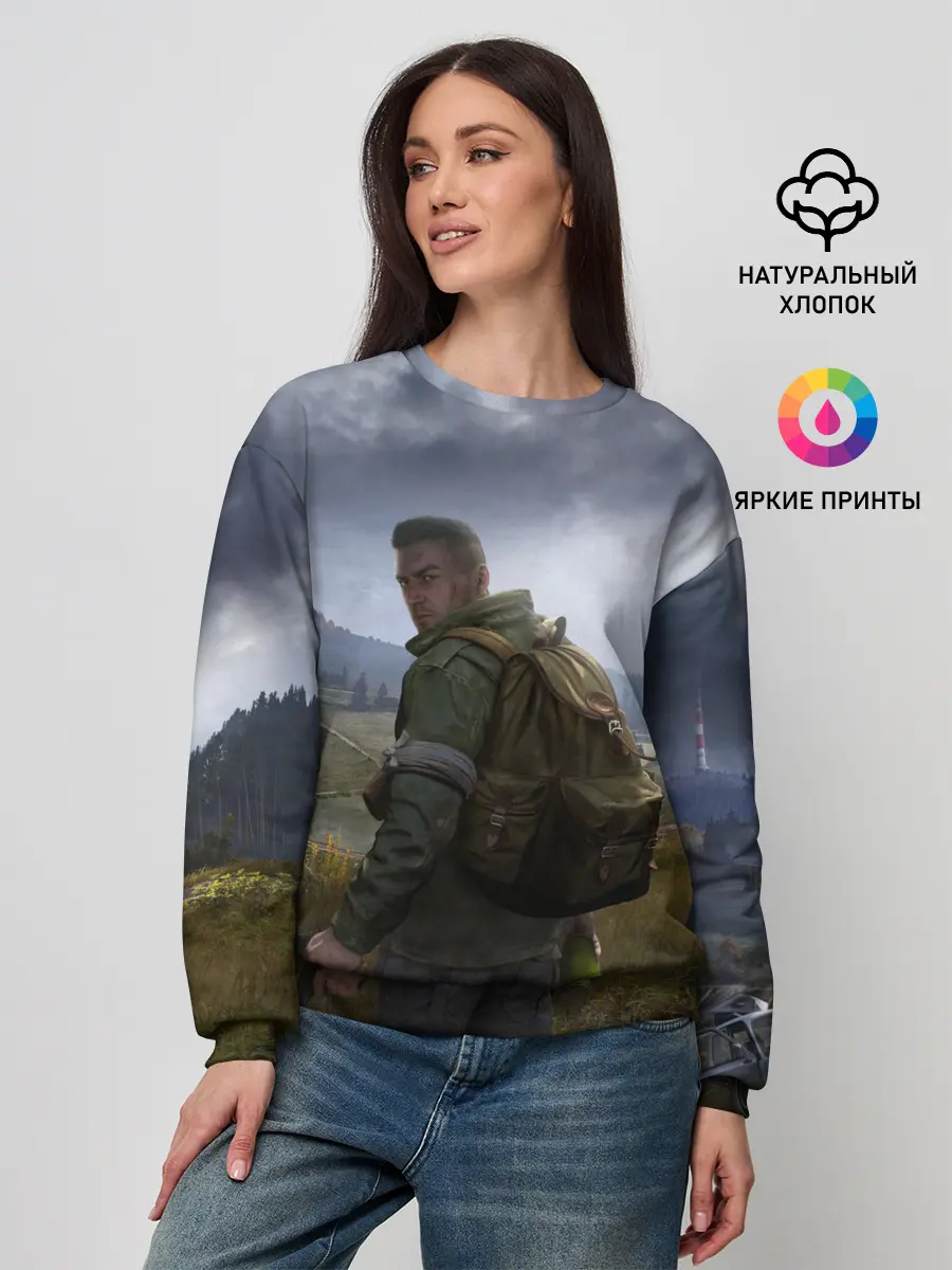 Женский свитшот / DAYZ POSTER | ДЕЙЗИ ПОСТЕР