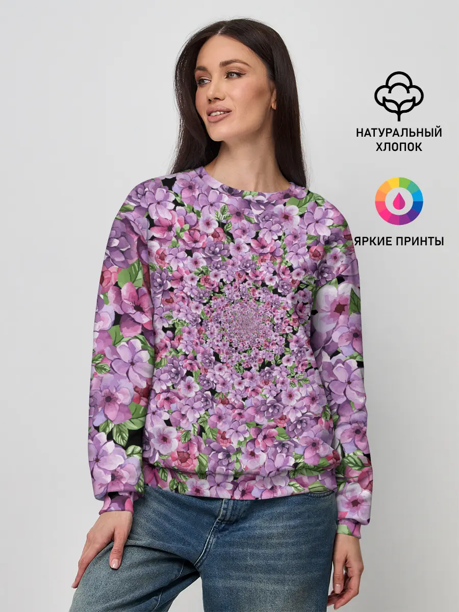 Женский свитшот / СИРЕНЬ | VIOLET LILAC