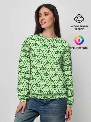 Женский свитшот / милые лягушки