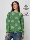 Женский свитшот / Узор на День святого Патрика