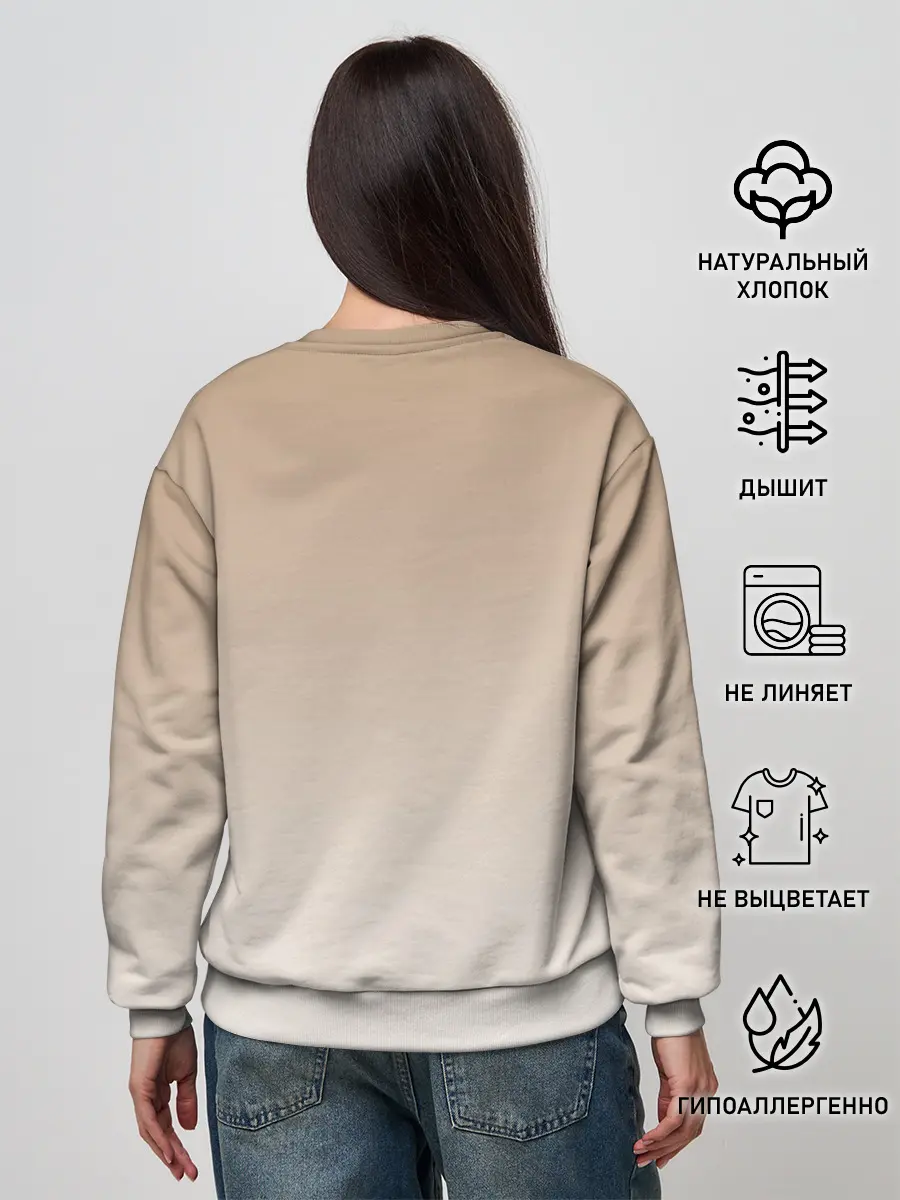 Женский свитшот / сова котик аниме