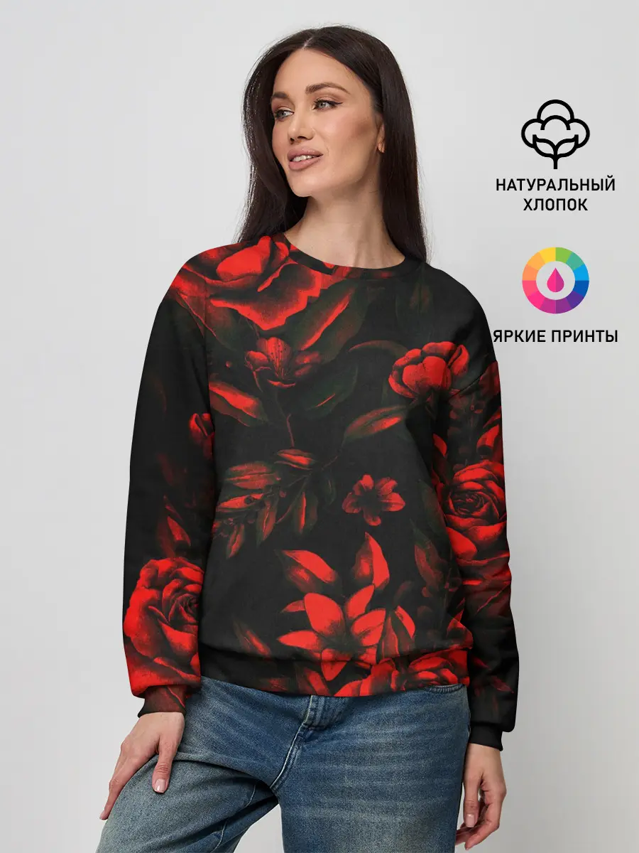 Женский свитшот / ROSES | РОЗЫ
