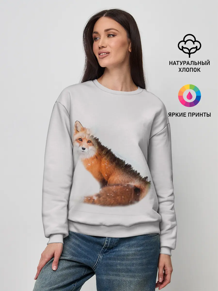 Женский свитшот / Лисица