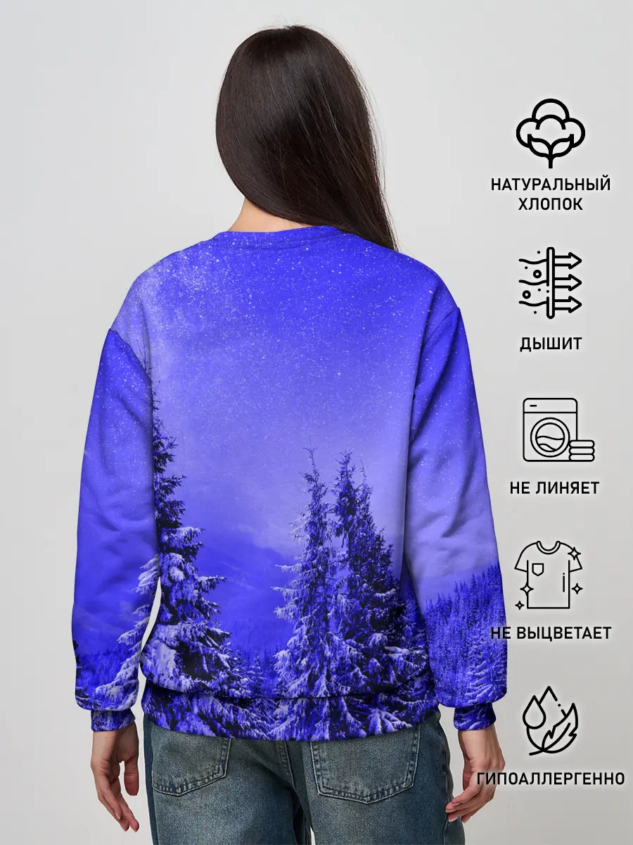 Женский свитшот / Зимний лес