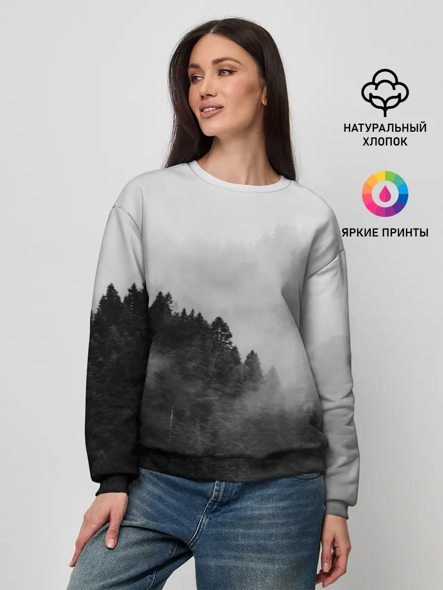 Женский свитшот / Природа - Лес