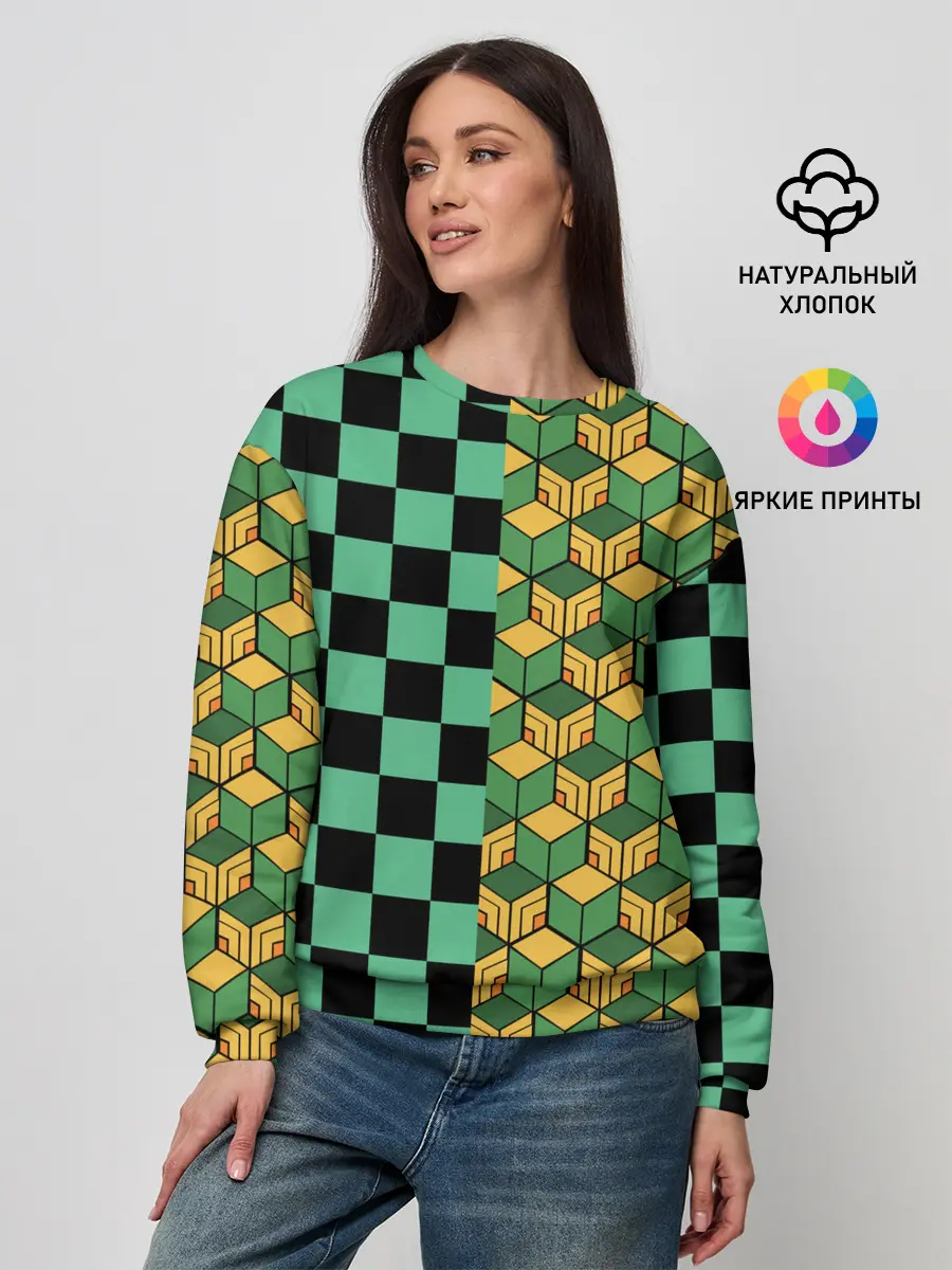 Женский свитшот / ГИЮ ТОМИОКА | TANJIRO KAMADO