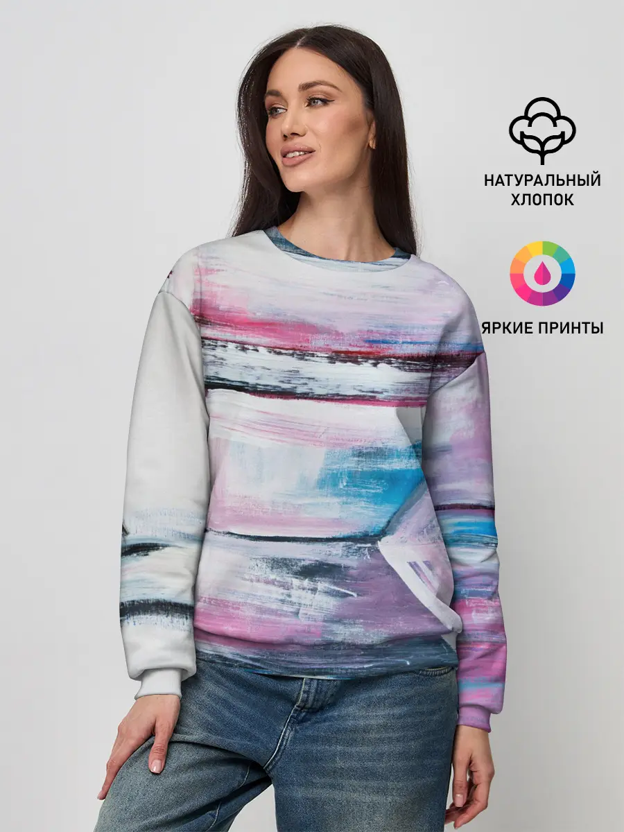 Женский свитшот / Цветные мелки