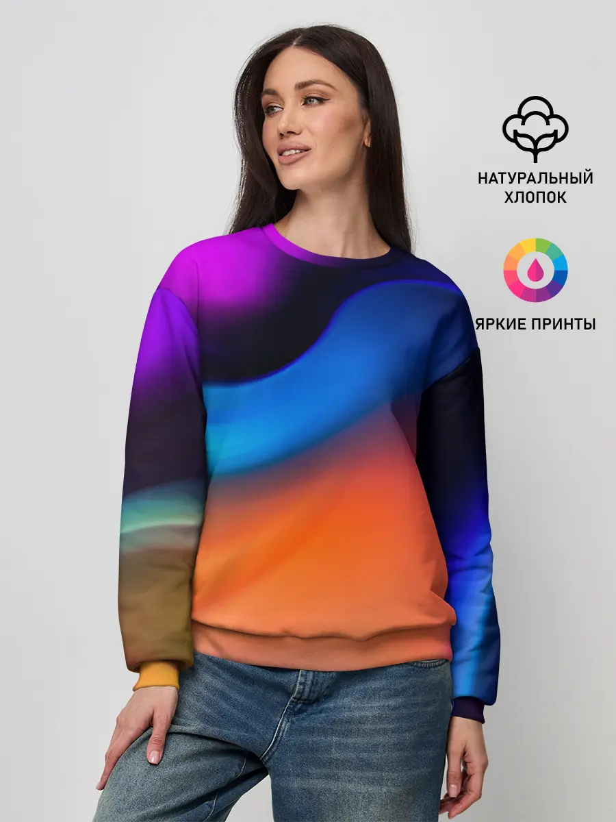 Женский свитшот / Цветной шум