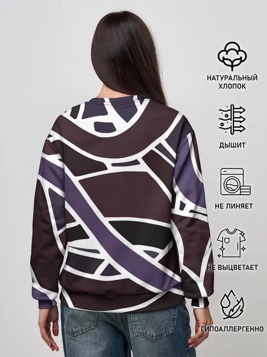 Женский свитшот / Линейная текстура