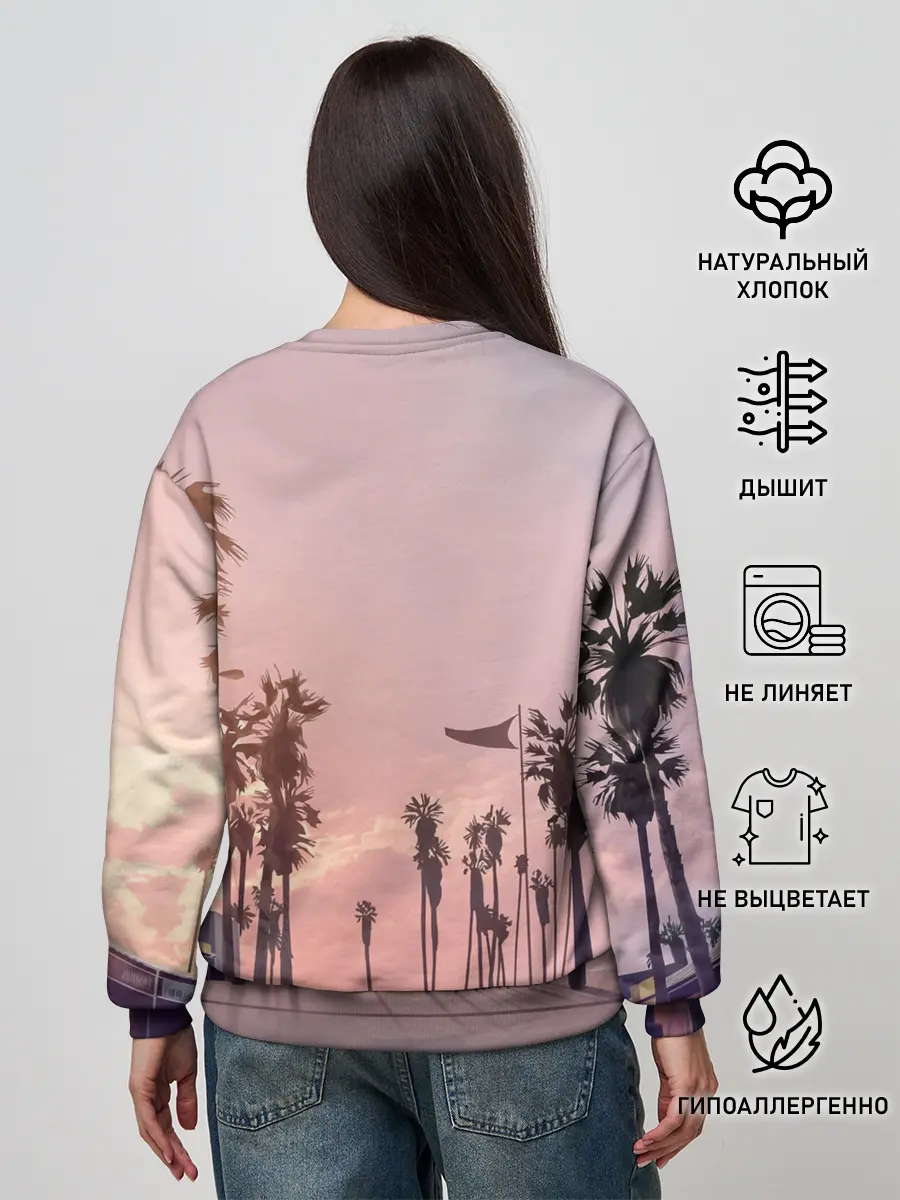 Женский свитшот / Grand Theft Auto V девушка