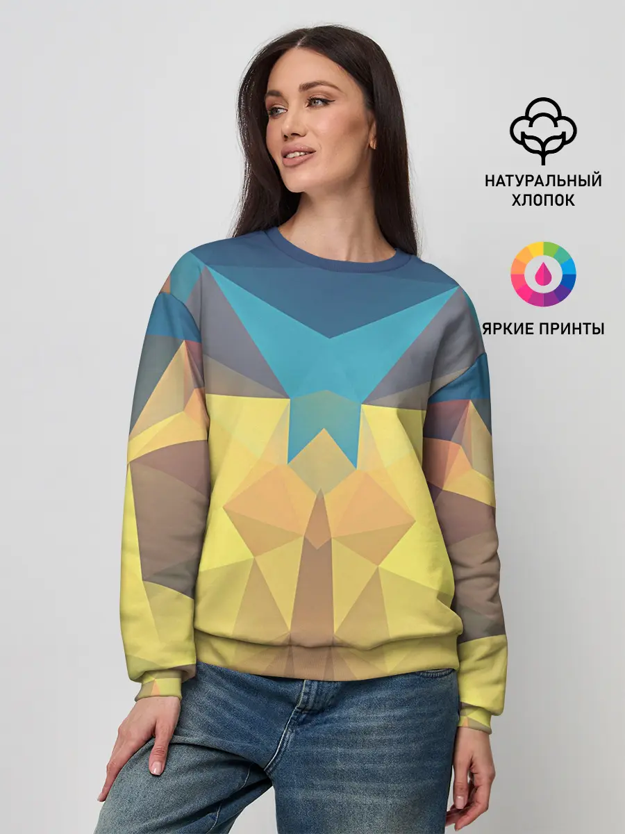 Женский свитшот / Абстрактная Геометрия