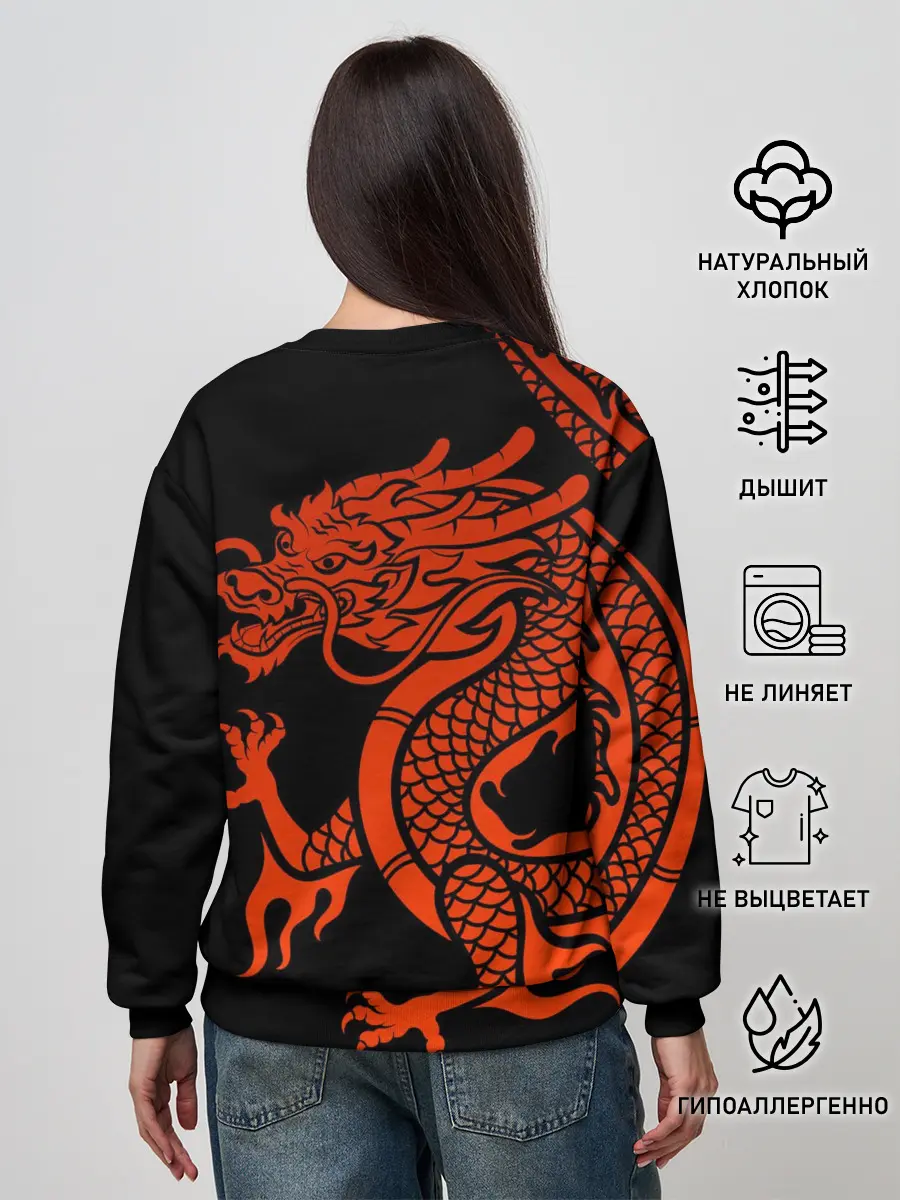 Женский свитшот / RED CHINA DRAGON