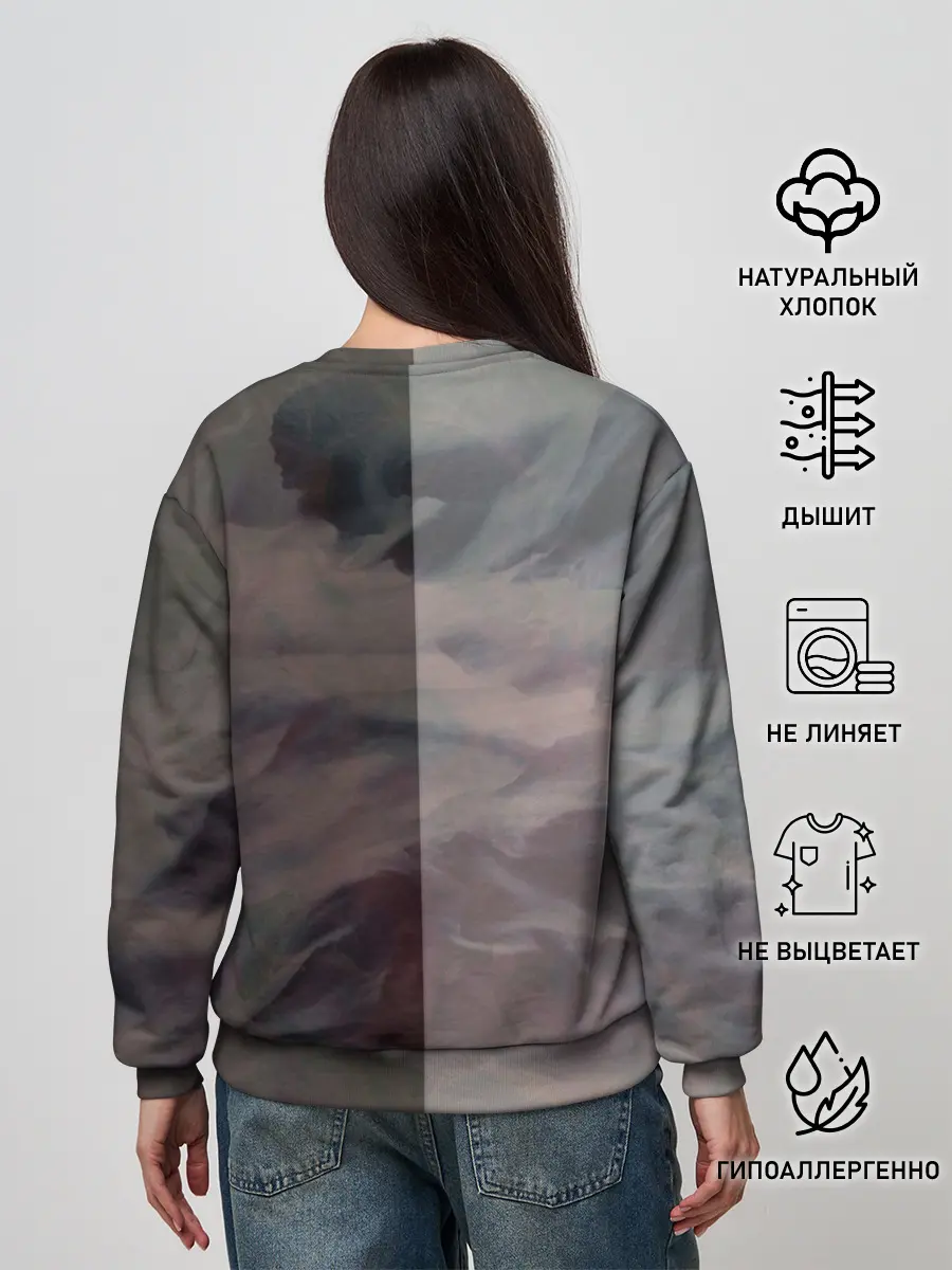 Женский свитшот / Clubhouse | Клабхаус лого бразги