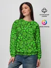 Женский свитшот / Зелёный клевер