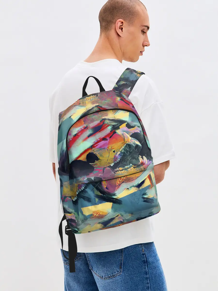 Рюкзак джинсовый / Абстрактный рисунок