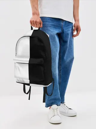 Рюкзак джинсовый / ПРОСТО ЧЁРНО-БЕЛЫЙ | Black and White