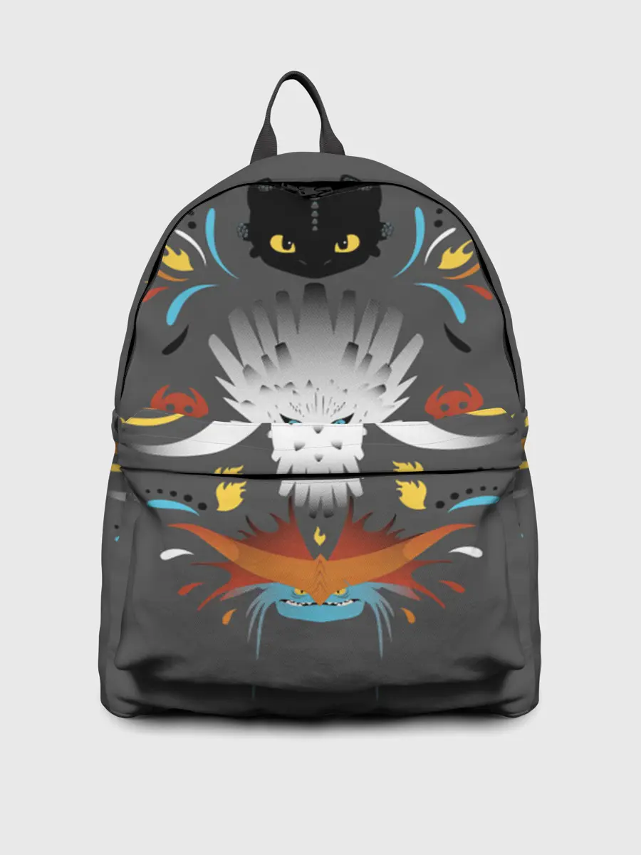 Рюкзак джинсовый / Как приручить дракона