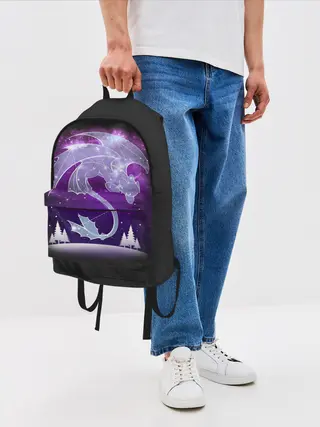 Рюкзак джинсовый / Как приручить дракона