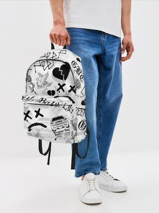 Рюкзак джинсовый / LIL PEEP