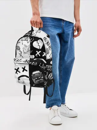 Рюкзак джинсовый / LIL PEEP