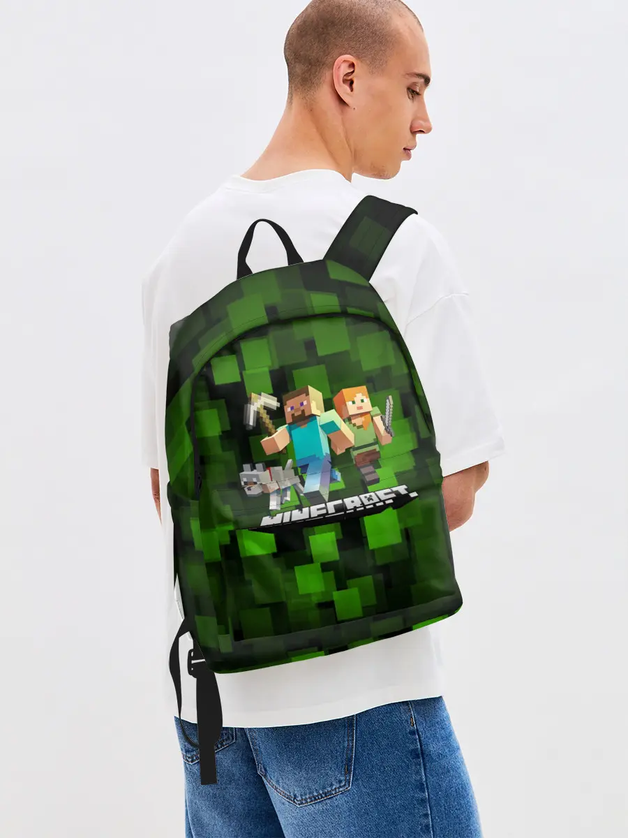 Рюкзак джинсовый / Minecraft / Майнкрафт
