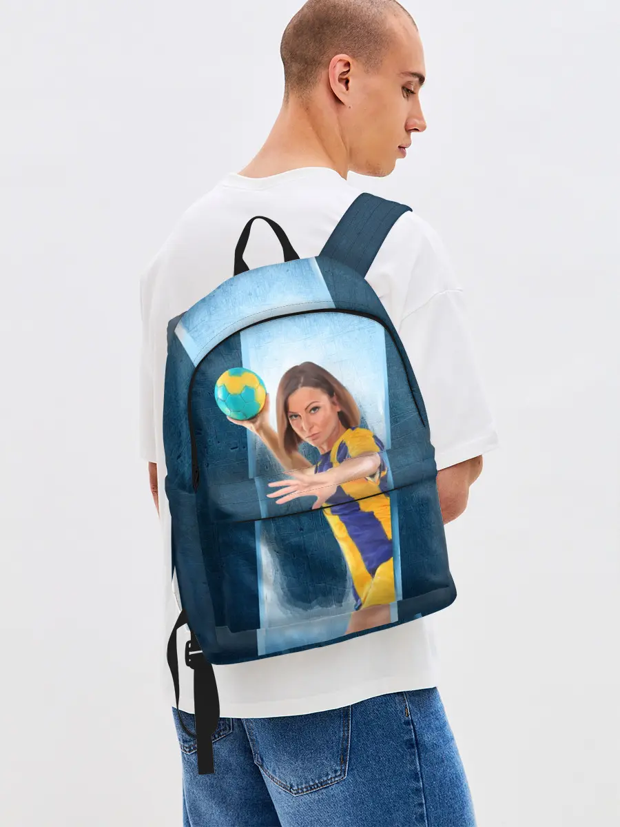 Рюкзак джинсовый / Гандболистка