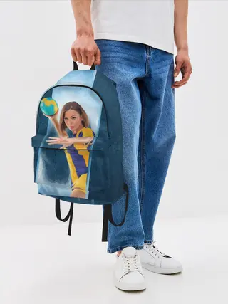 Рюкзак джинсовый / Гандболистка