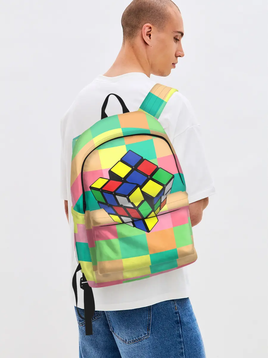 Рюкзак джинсовый / Кубик Рубика
