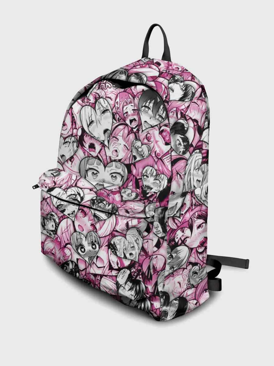 Рюкзак джинсовый / Ahegao валентинки