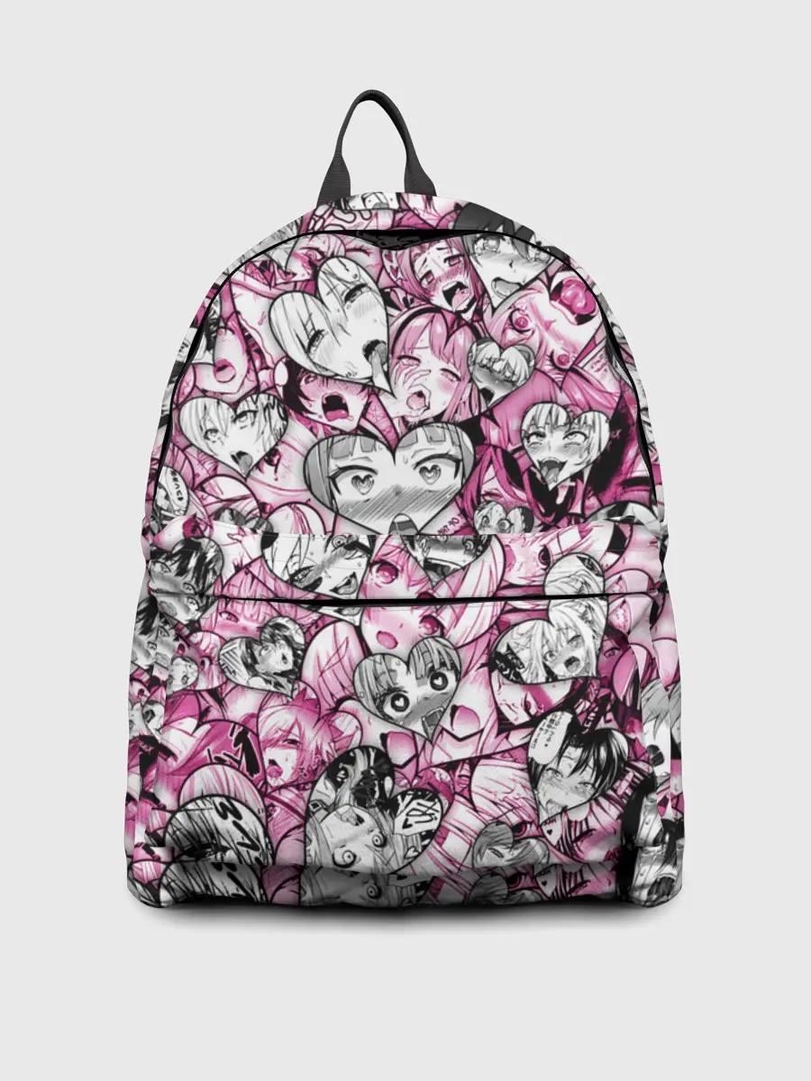 Рюкзак джинсовый / Ahegao валентинки