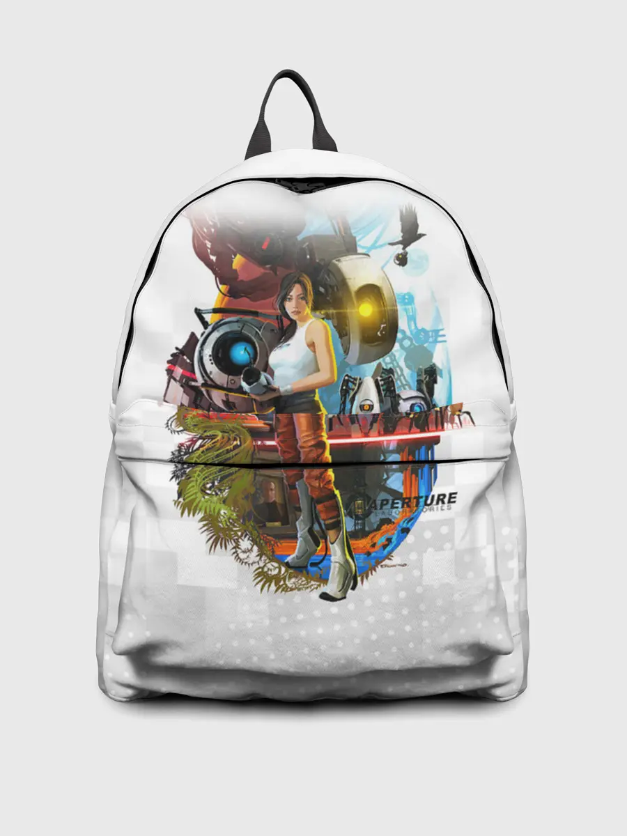 Рюкзак джинсовый / PORTAL 2 | ПОРТАЛ 2 ЧЕЛЛ