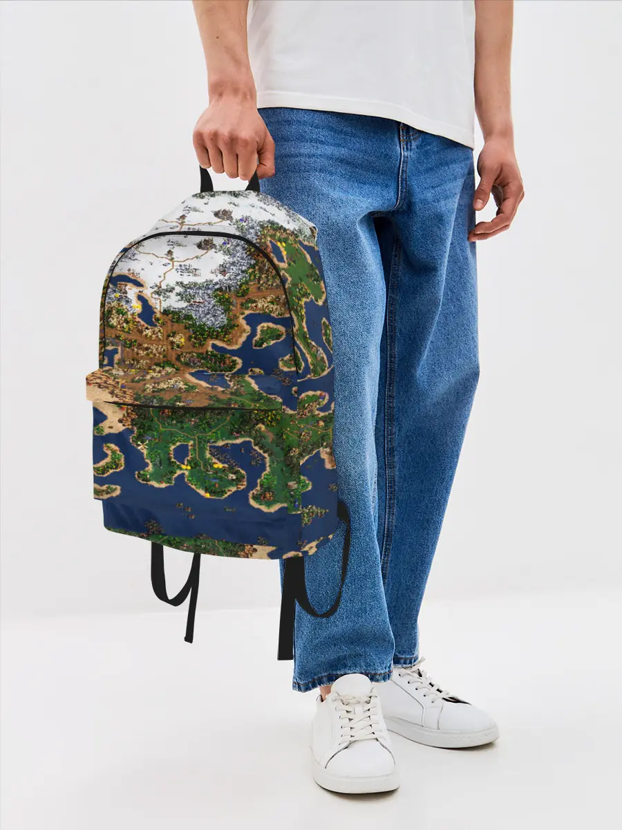 Рюкзак джинсовый / HEROES 3 КАРТА