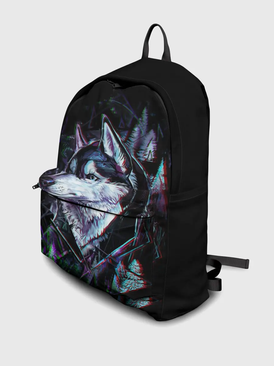 Рюкзак джинсовый / Волк