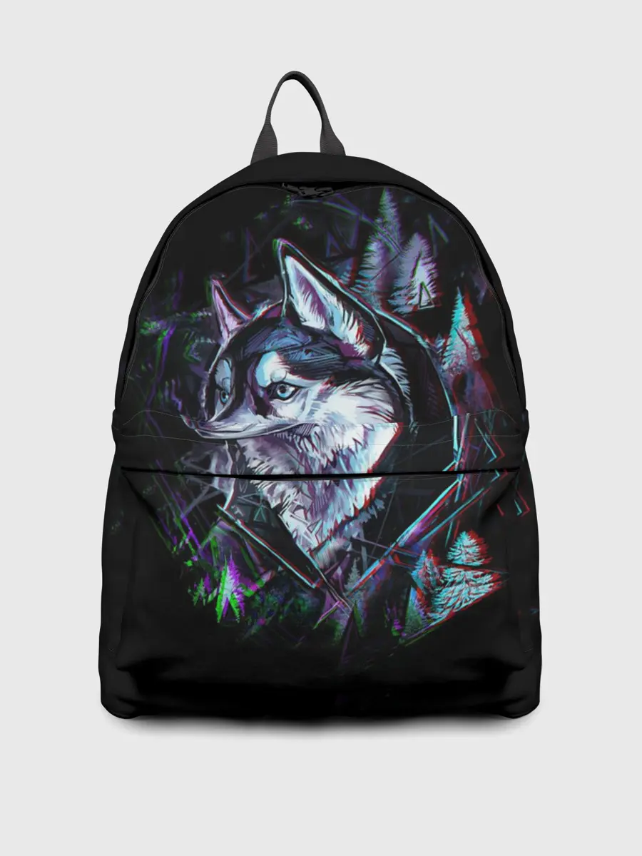 Рюкзак джинсовый / Волк