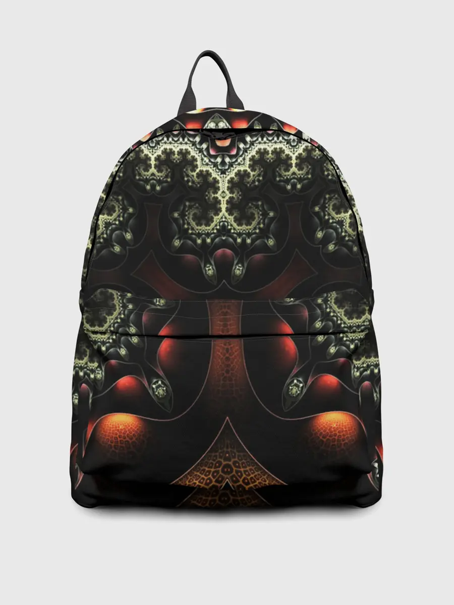 Рюкзак джинсовый / ФРАКТАЛЬНЫЙ ОПТИЧЕСКИЙ УЗОР