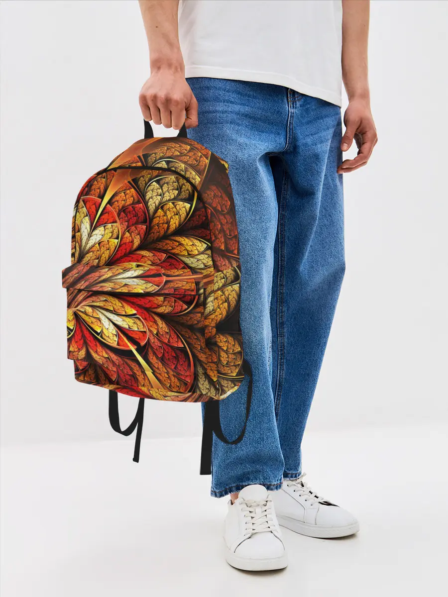 Рюкзак джинсовый / ФРАКТАЛЬНЫЙ УЗОР