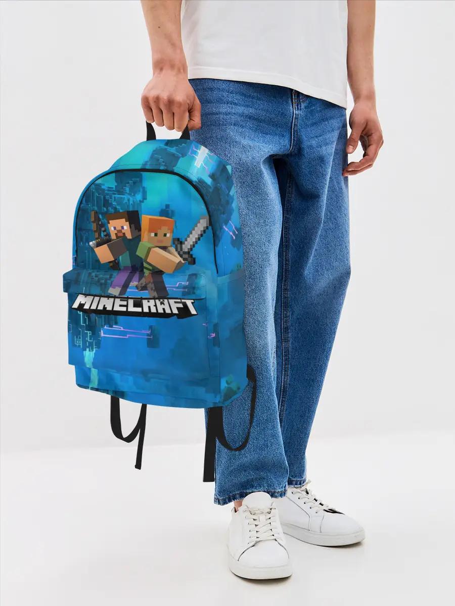 Рюкзак джинсовый / Minecraft / Майнкрафт