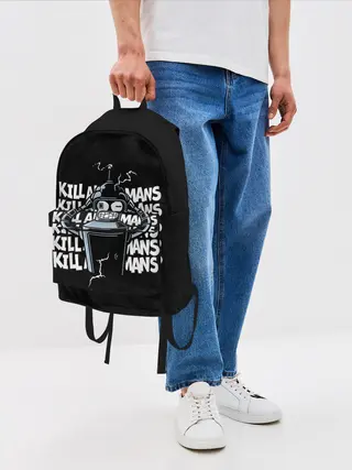 Рюкзак джинсовый / Futurama. Bender