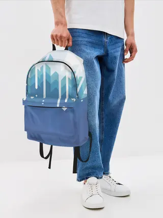 Рюкзак джинсовый / Пиксельные сливки