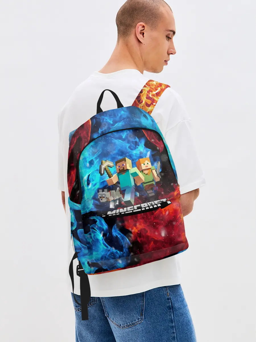 Рюкзак джинсовый / Minecraft / Майнкрафт