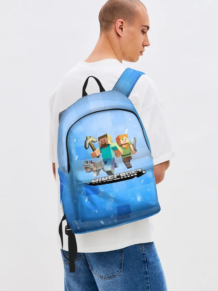 Рюкзак джинсовый / Minecraft / Майнкрафт