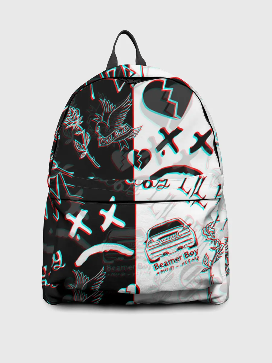 Рюкзак джинсовый / LIL PEEP GLITCH | ЛИЛ ПИП ГЛИТЧ